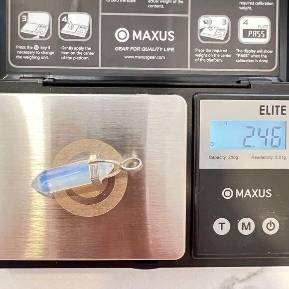 Boho Opalite Crystal Necklace Hexagon‎ Healing Pendant Spiritual Energy Jewelry - Picture 8 of 8